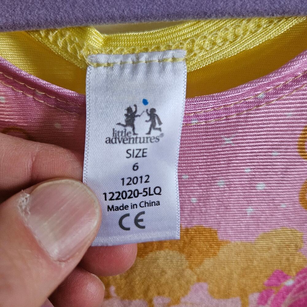 Little Adventures Girls Sz 6 Belle Nightgown Dress Yellow Beauty & Beast Costume - Picture 5 of 6